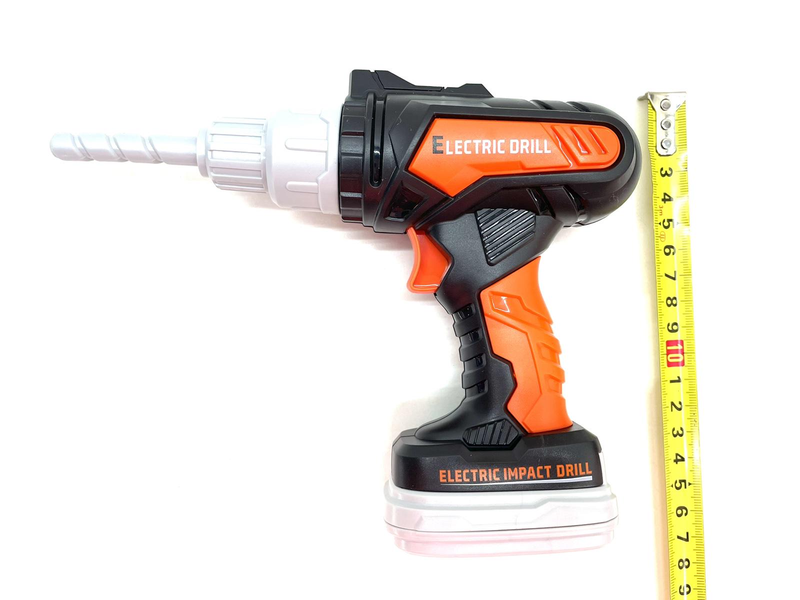 Набір інструментів дитячий шуруповерт та окуляри Чорно-помаранчевий (778-4) - фото 4