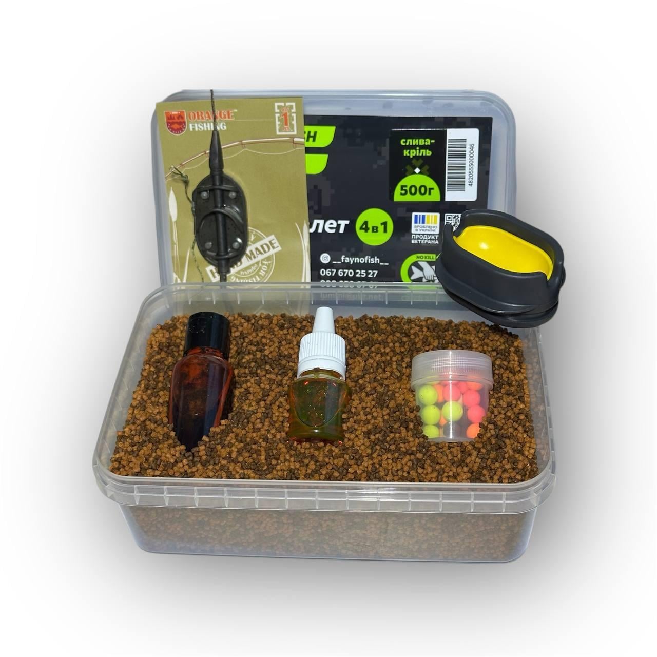 Методный пеллетс метод микс Fayno Fish слива-крыль 6в1 500 г (2899735739)