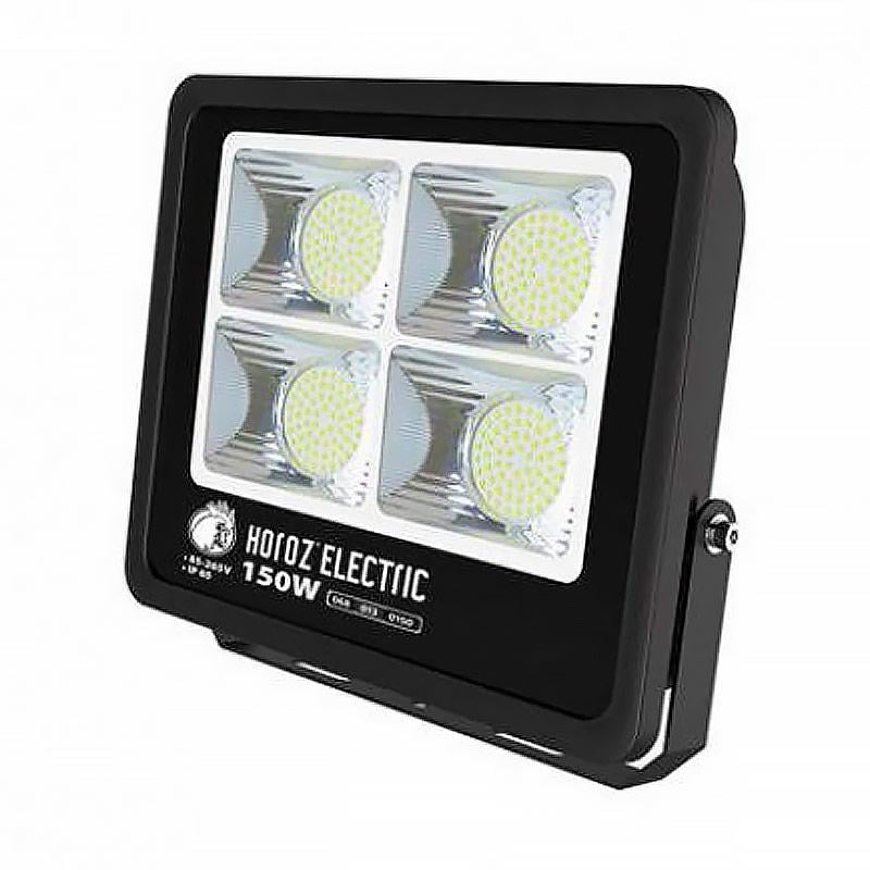 Прожектор светодиодный Horoz Electric Lion-150 150W 6400K холодный Черный