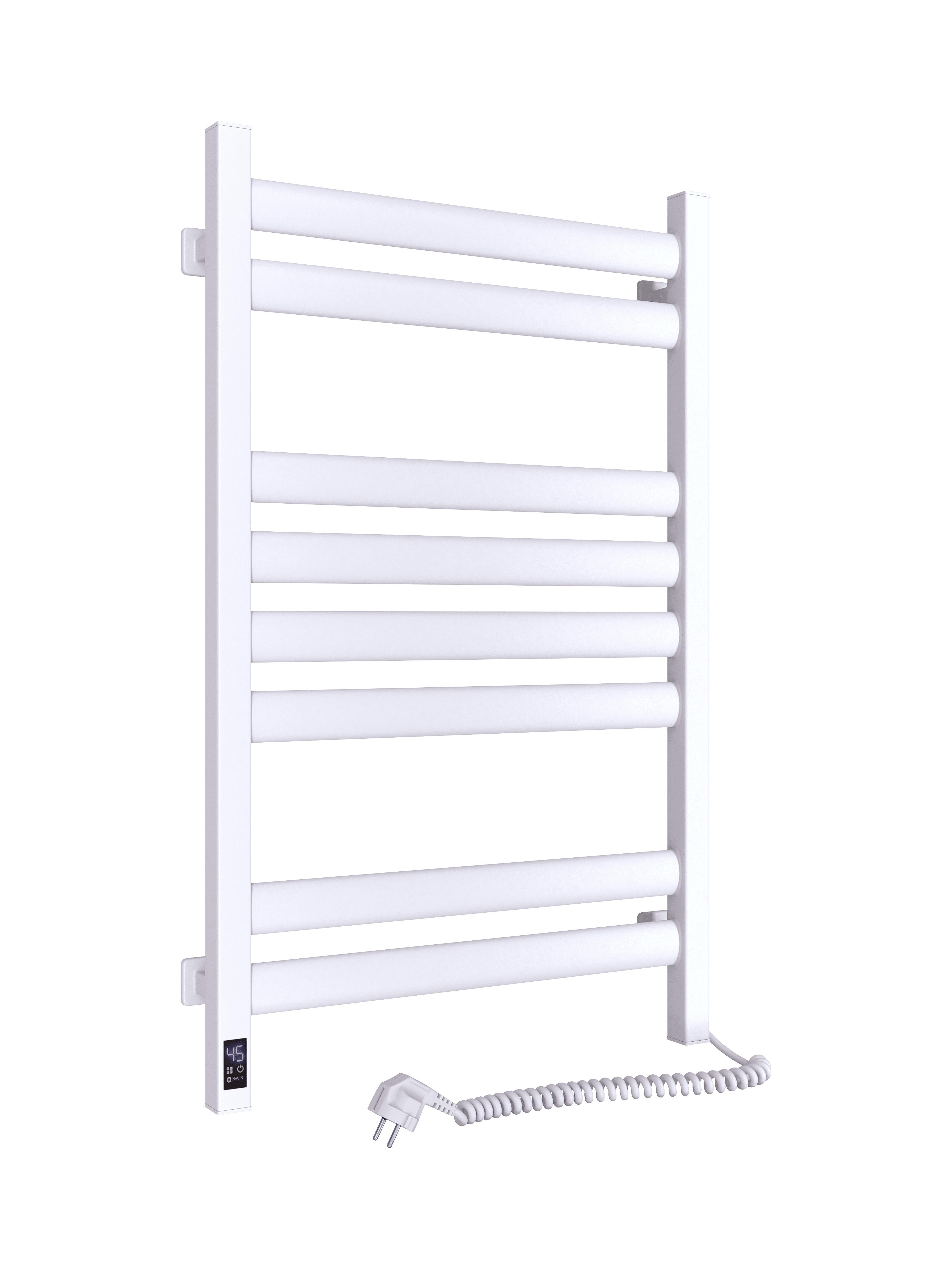 Полотенцесушитель электрический Ellipse Sensor правого подключения с таймером 500x800 мм Белый бархат (12-845053-5080YP)