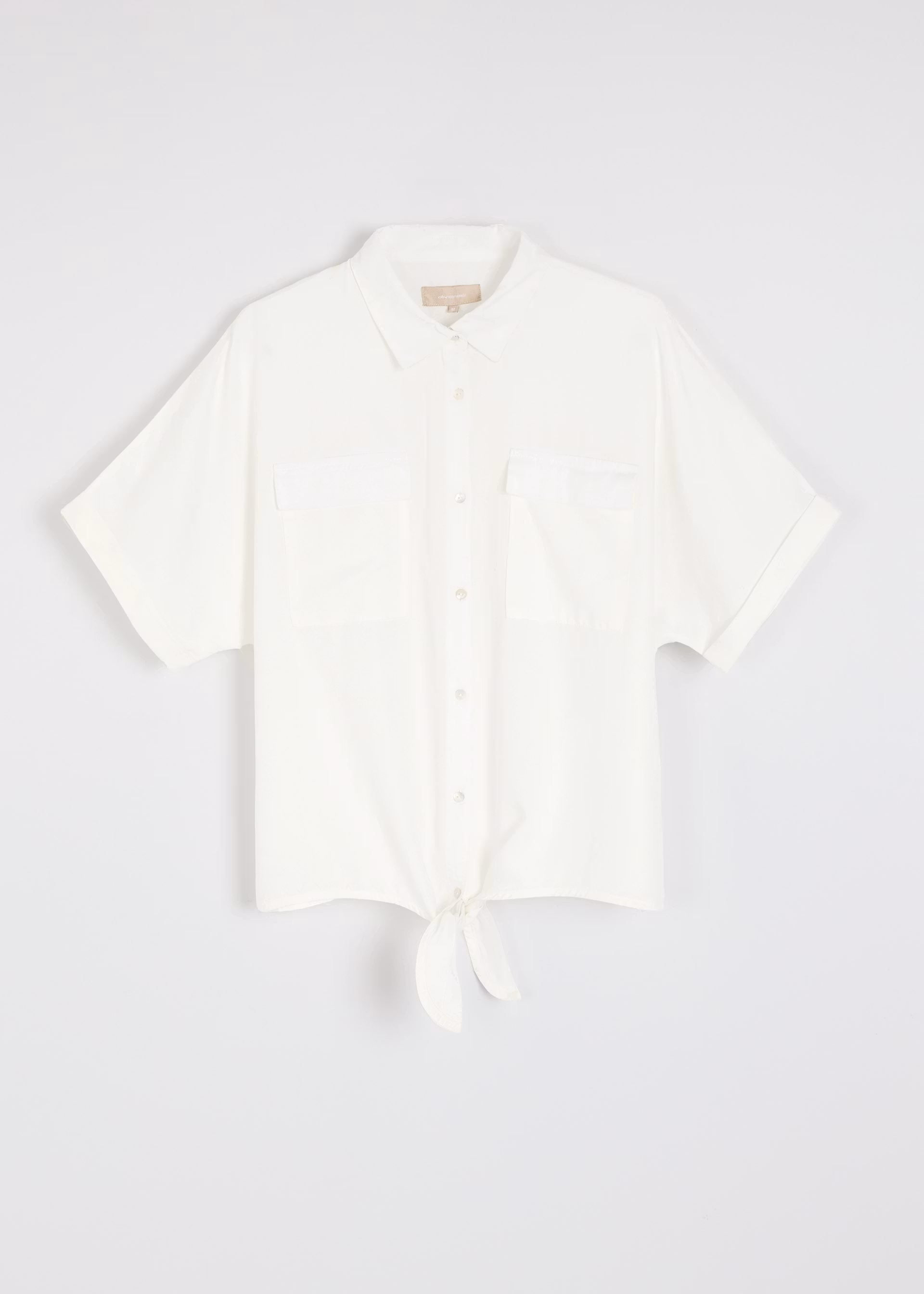 Рубашка женская Diverse METROF на завязке XL Молочный (5905384127297)