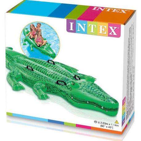 Надувний пліт Intex Крокодил 58562 з ручками та ремкомплектом 168x86 см (23982830) - фото 3 Надувний пліт Intex Крокодил 58562 з ручками та ремкомплектом 168x86 см (23982830) - фото 3