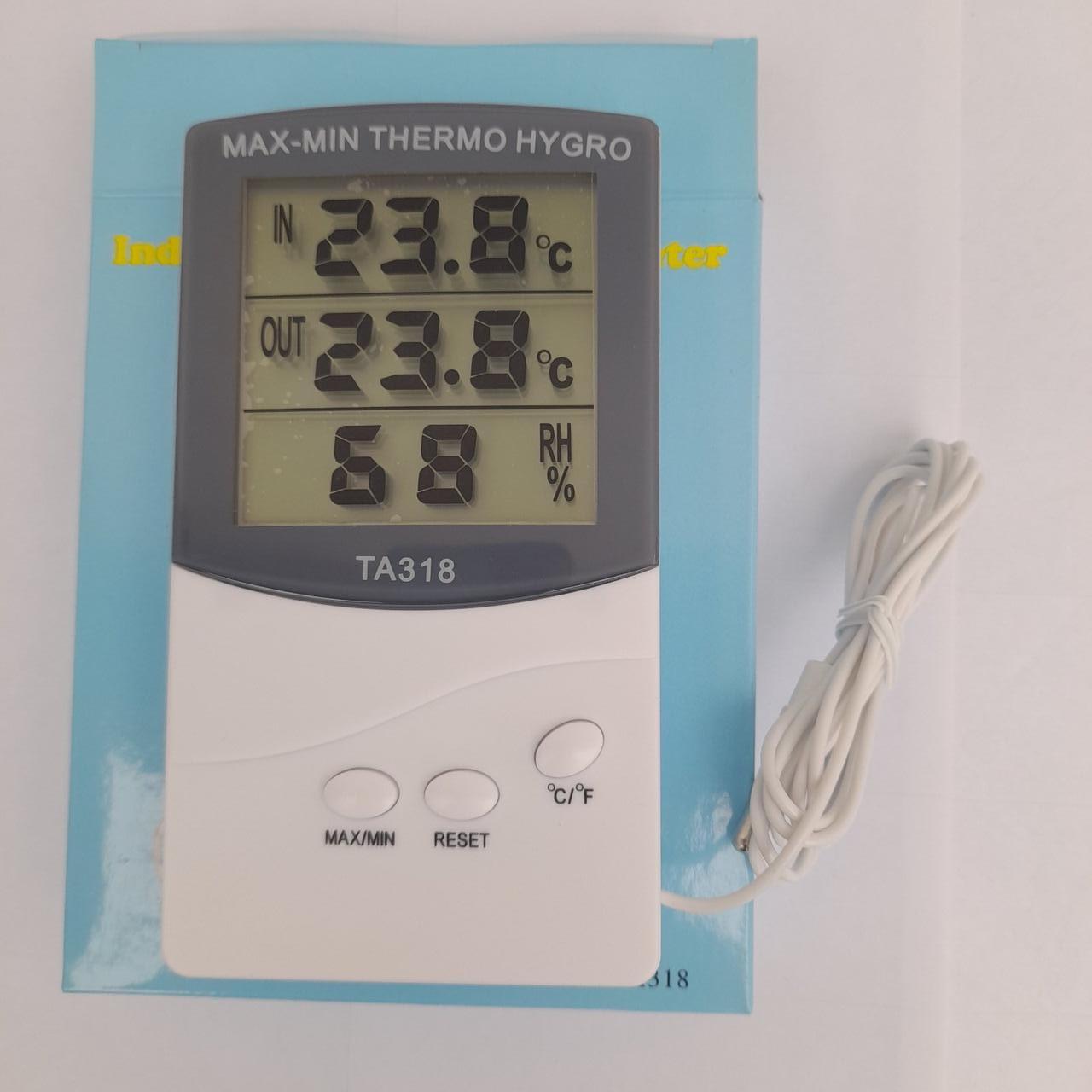 Термометр-гігрометр ТА318 з виносним датчиком 140 см Білий - фото 8 Термометр-гігрометр ТА318 з виносним датчиком 140 см Білий - фото 8