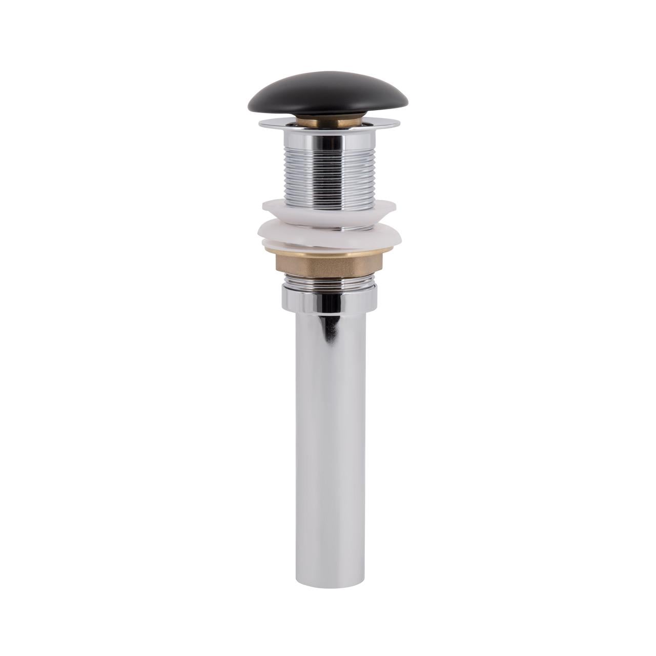 Донный клапан для раковины Qtap PU03 225х70х70 мм Matt Black (2608668072)