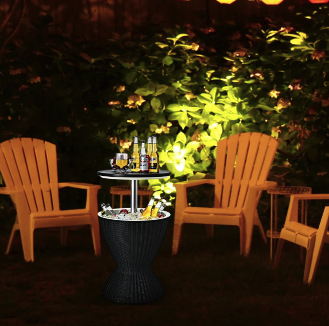 Стол-холодильник Costway Curver с регулируемой высотой 30 L Черный (4883) - фото 5