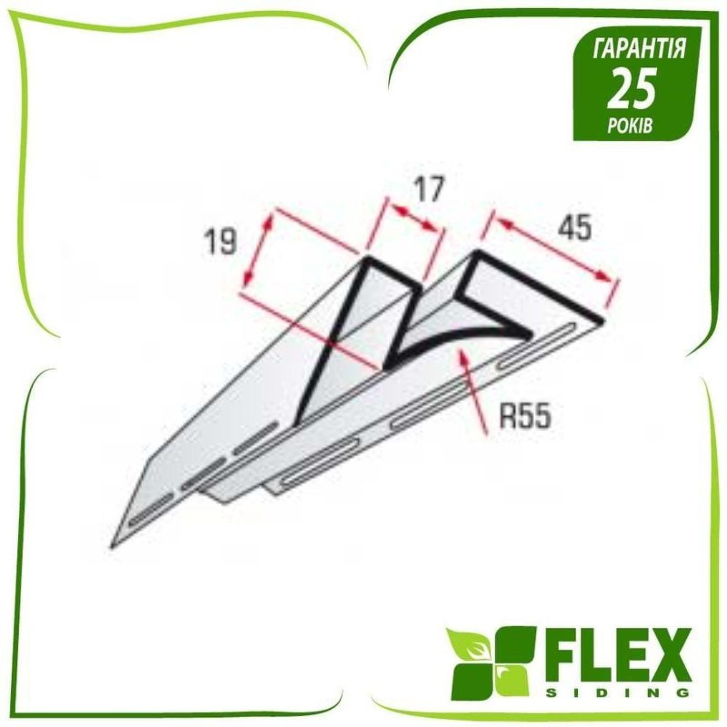 Кут внутрішній для сайдингу Flex Жито (18237021) - фото 3