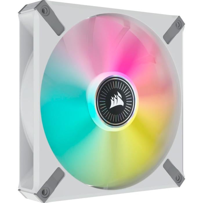 Кулер для ПК Corsair iCUE ML140 RGB Elite Premium Dual Pack with Hub 140x140x25 мм White (CO-9050119-WW)