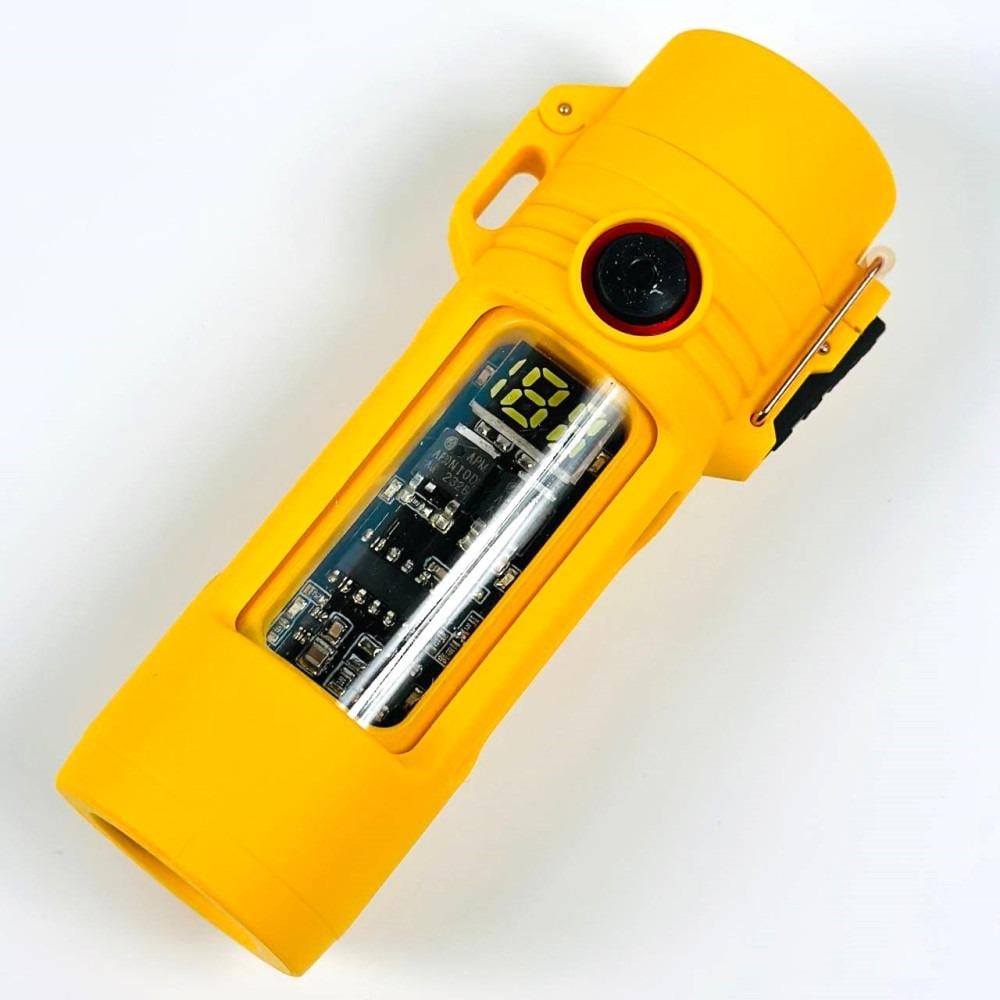 Фонарь MULTIFUNCTIONAL D66-COB Power indicator Li-Ion USB-C Оранжевый