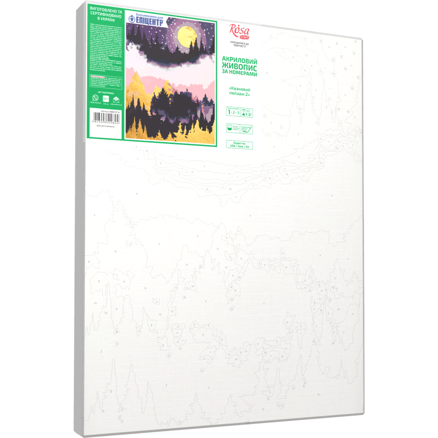Картина по номерам Rosa Start Сказочный пейзаж 2 35x45 см (Az1-4823098529804) - фото 2 Картина по номерам Rosa Start Сказочный пейзаж 2 35x45 см (Az1-4823098529804) - фото 2
