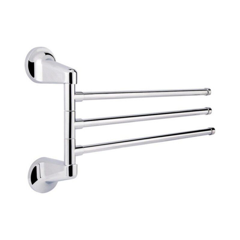 Тримач для рушників Lidz 115 LIDZCRM1150703 поворотний потрійний хром метал 75308