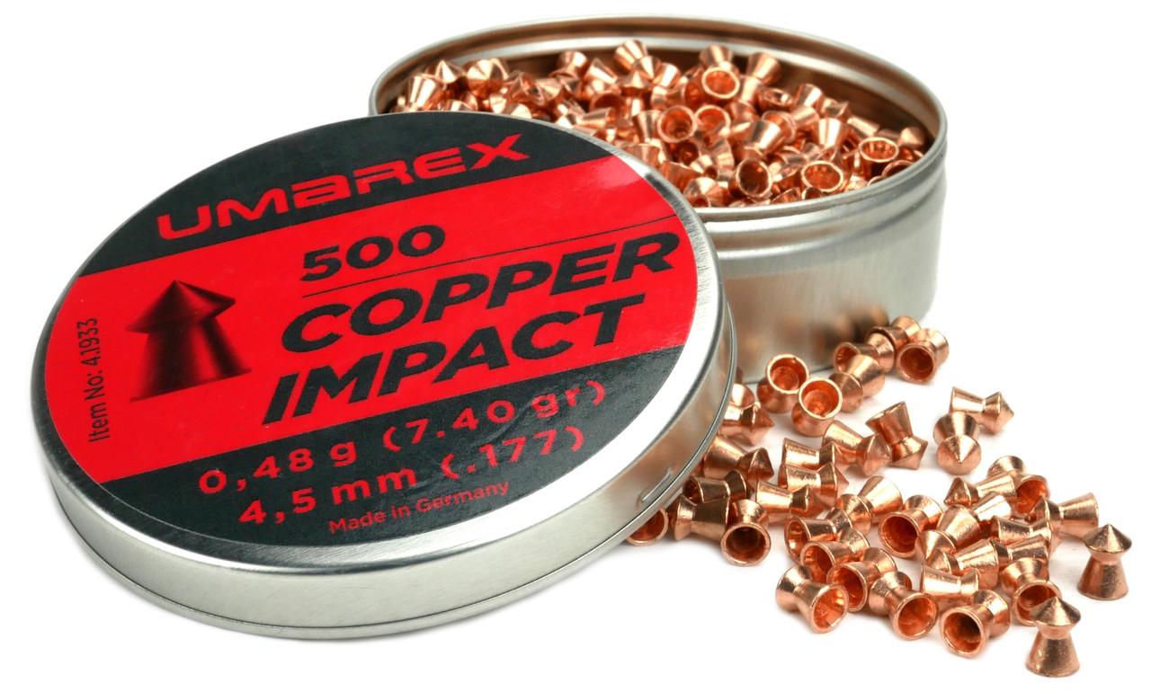 Пули Umarex Copper Impact Pellets 4,5 мм 0,48 г 500 шт.