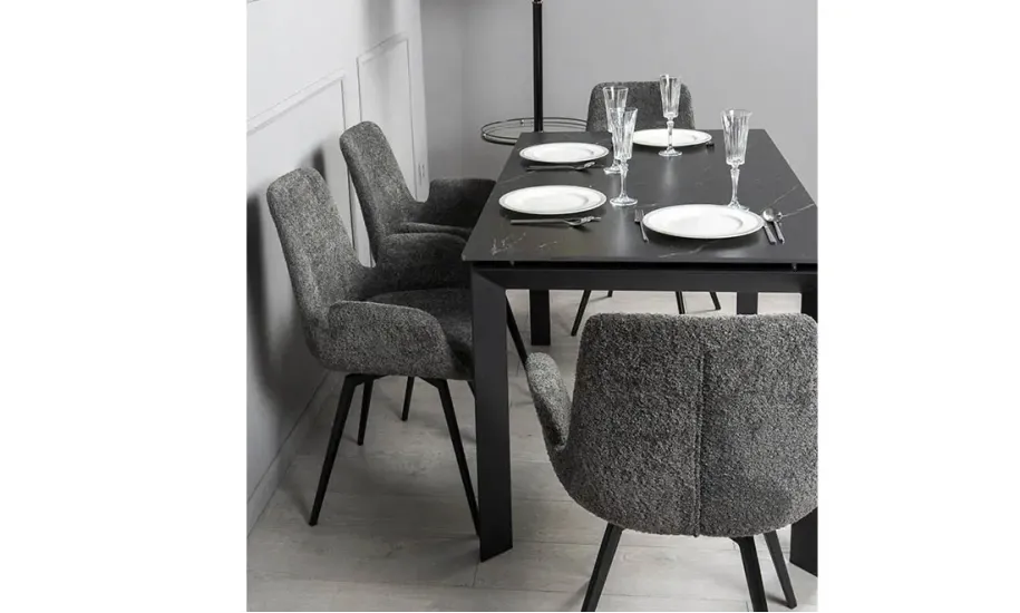 Стол раскладной Ларс 1400/2000х800х750 мм Черный - фото 7