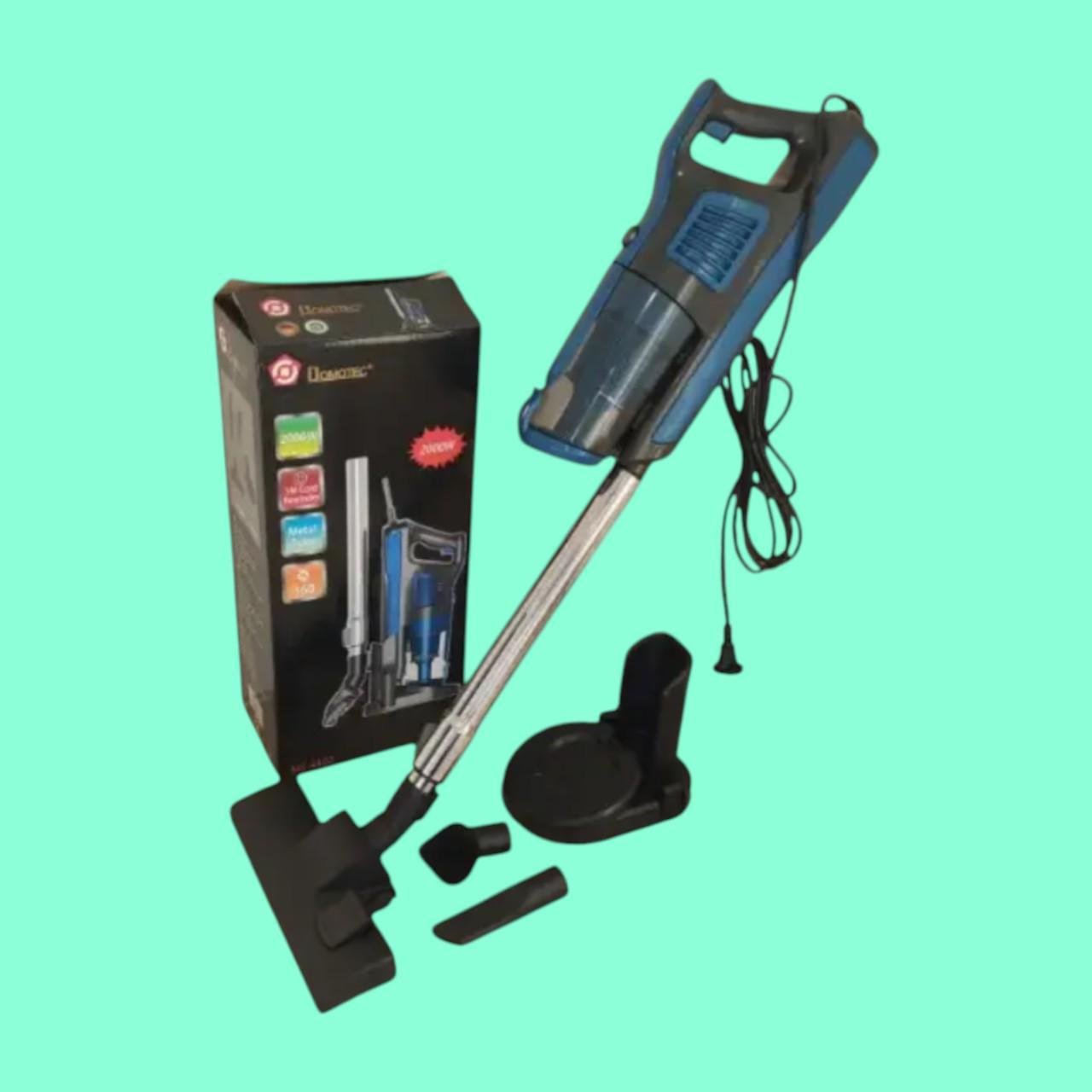 Пилосос ручний без мішка Domotec MS-4402 вертикальний з контейнером і насадками 2000W 1,2 л (є100) - фото 8