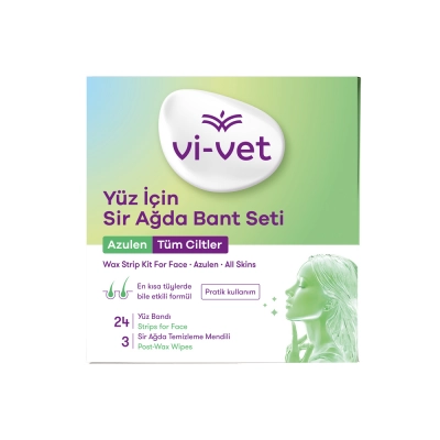Набір воскових смужок для депіляції обличчя для всіх типів шкіри Vi-Vet 27 шт.