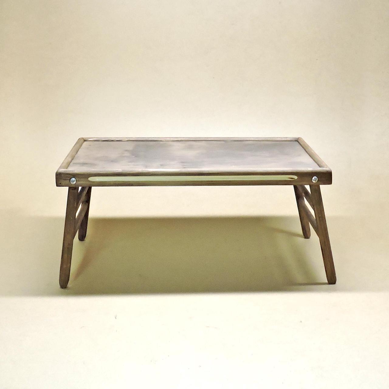 Столик-піднос для сніданку з дерева Техас Махагон (СТП-000539) - фото 2 Столик-піднос для сніданку з дерева Техас Махагон (СТП-000539) - фото 2