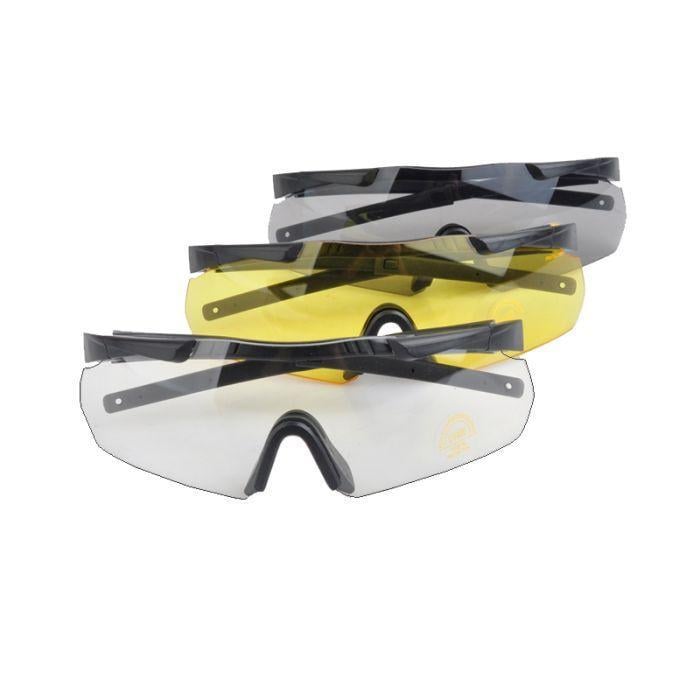 Окуляри захисні EARMOR Glass S01 протиосколкові із захистом від запотівання та 3 змінних лінзи (2140819077)