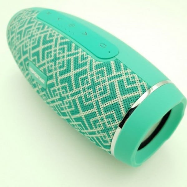 Колонка беспроводная Hopestar H27 IPX6 с FM-радио и PowerBank Бирюзовый (00039)