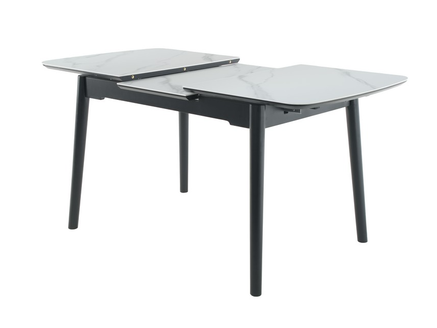 Стіл обідній розсувний Vetro Mebel 900-1200x750x760 мм Білий мрамур/Чорний (TМ-87-1) - фото 8 Стіл обідній розсувний Vetro Mebel 900-1200x750x760 мм Білий мрамур/Чорний (TМ-87-1) - фото 8