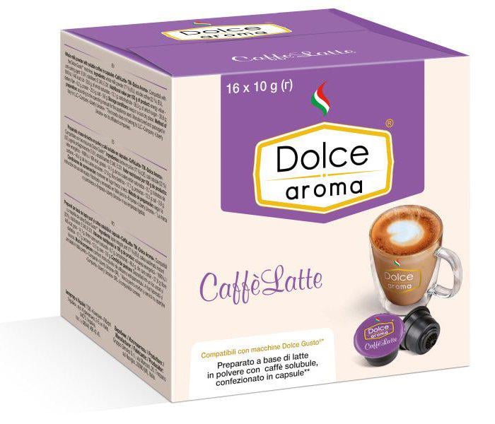 Кава у капсулах Dolce Aroma Caffè Latte Dolce Gusto 16 шт.