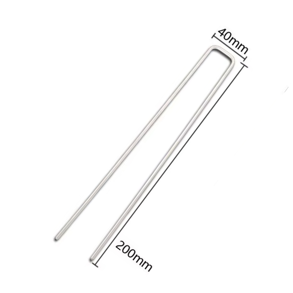 Набір скоб садові кріпильні металеві оцинковані універсальні 10 шт. 4х20 см (skoby_20cm) - фото 2 Набір скоб садові кріпильні металеві оцинковані універсальні 10 шт. 4х20 см (skoby_20cm) - фото 2