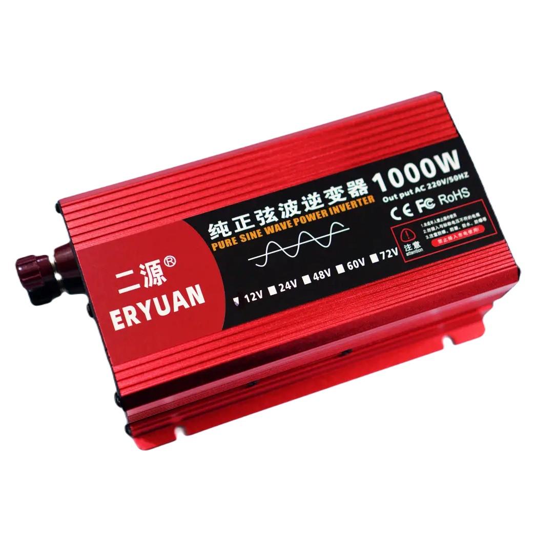 Перетворювач напруги Eryuan 1000 W LCD DC/AC 12V-220 V з чистою синусоїдою та вольтметром (2018974246)