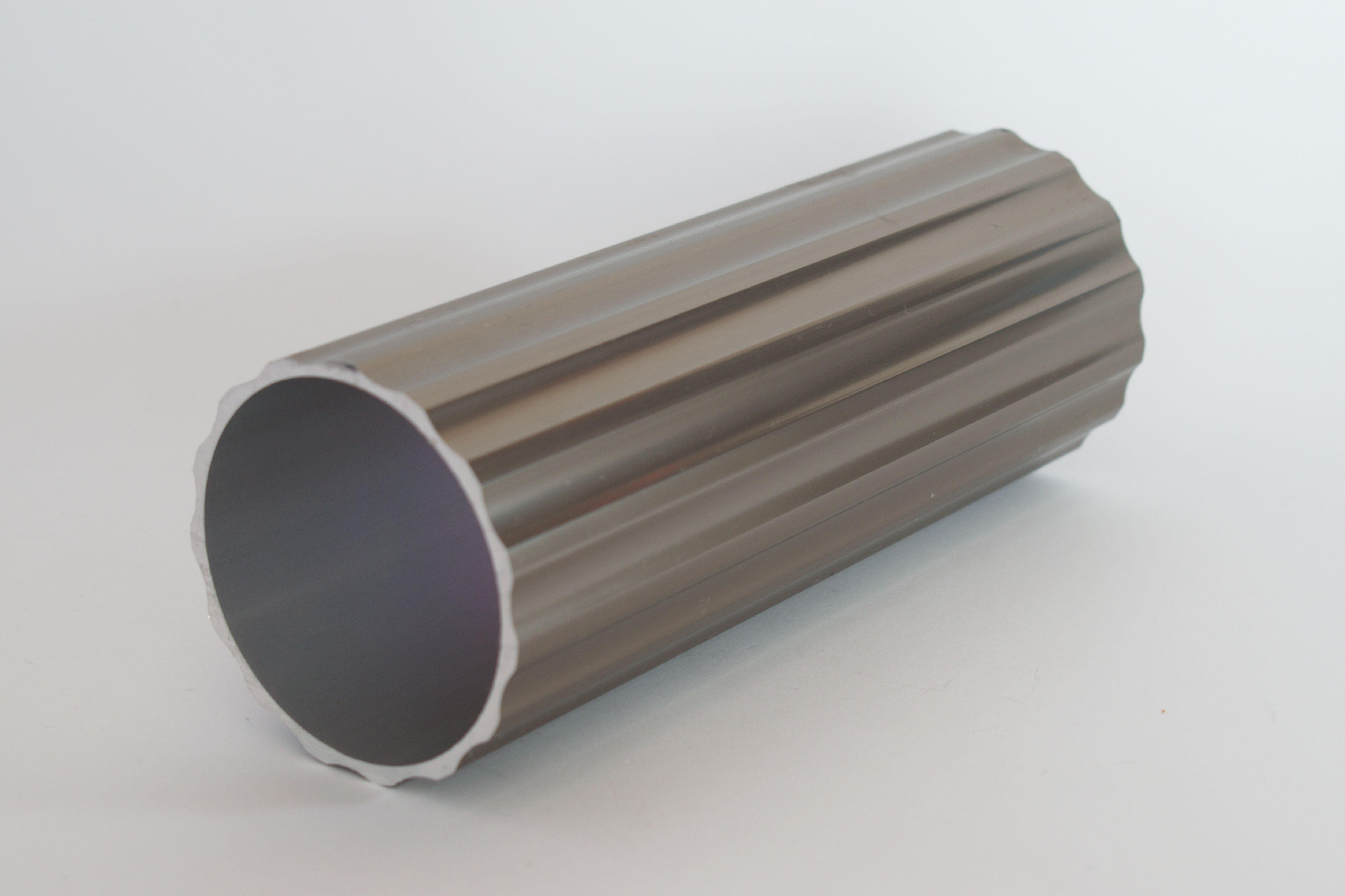 Стійка-колона до алюмінієвих поручнів ⌀ 65 мм тип коло Шампань 1 пог. м (10104ш)