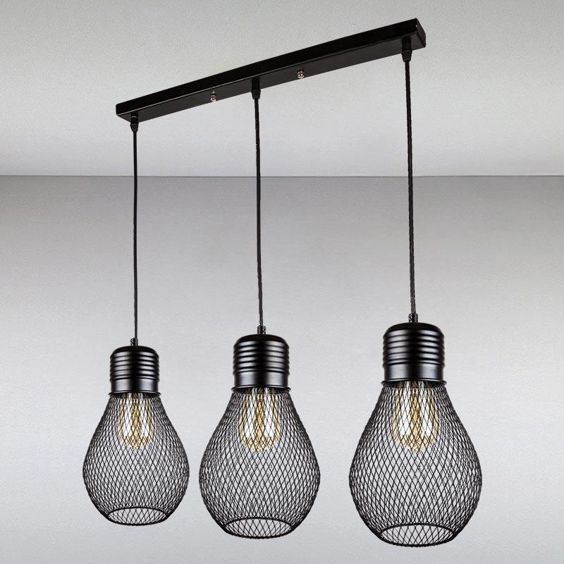 Люстра лофт Light House LS-13461-3 BK 500 Чорний