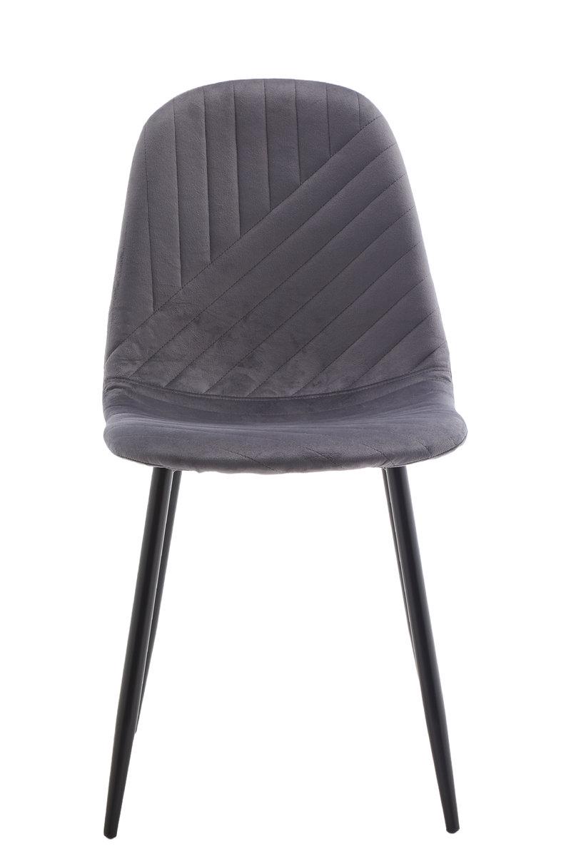 Кухонний стілець Мікс Меблі ЯРІС велюр Сірий темний (27896628) - фото 3 Кухонний стілець Мікс Меблі ЯРІС велюр Сірий темний (27896628) - фото 3