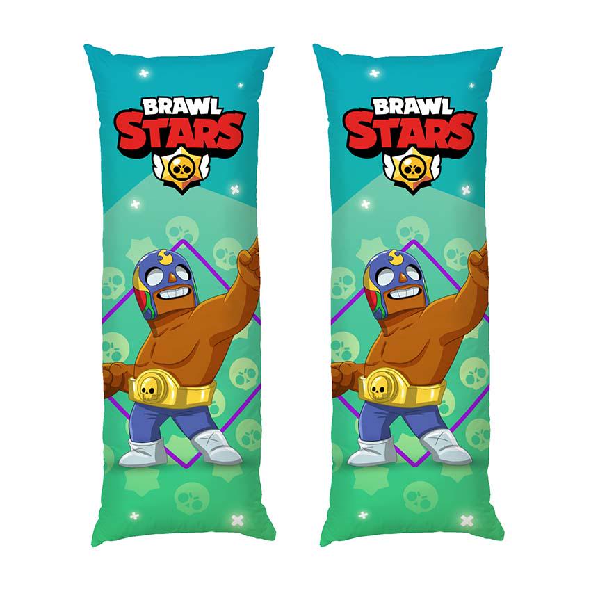 Подушка дакимакура Fighter El Primo Brawl Stars габардин 70х30 см (112899)