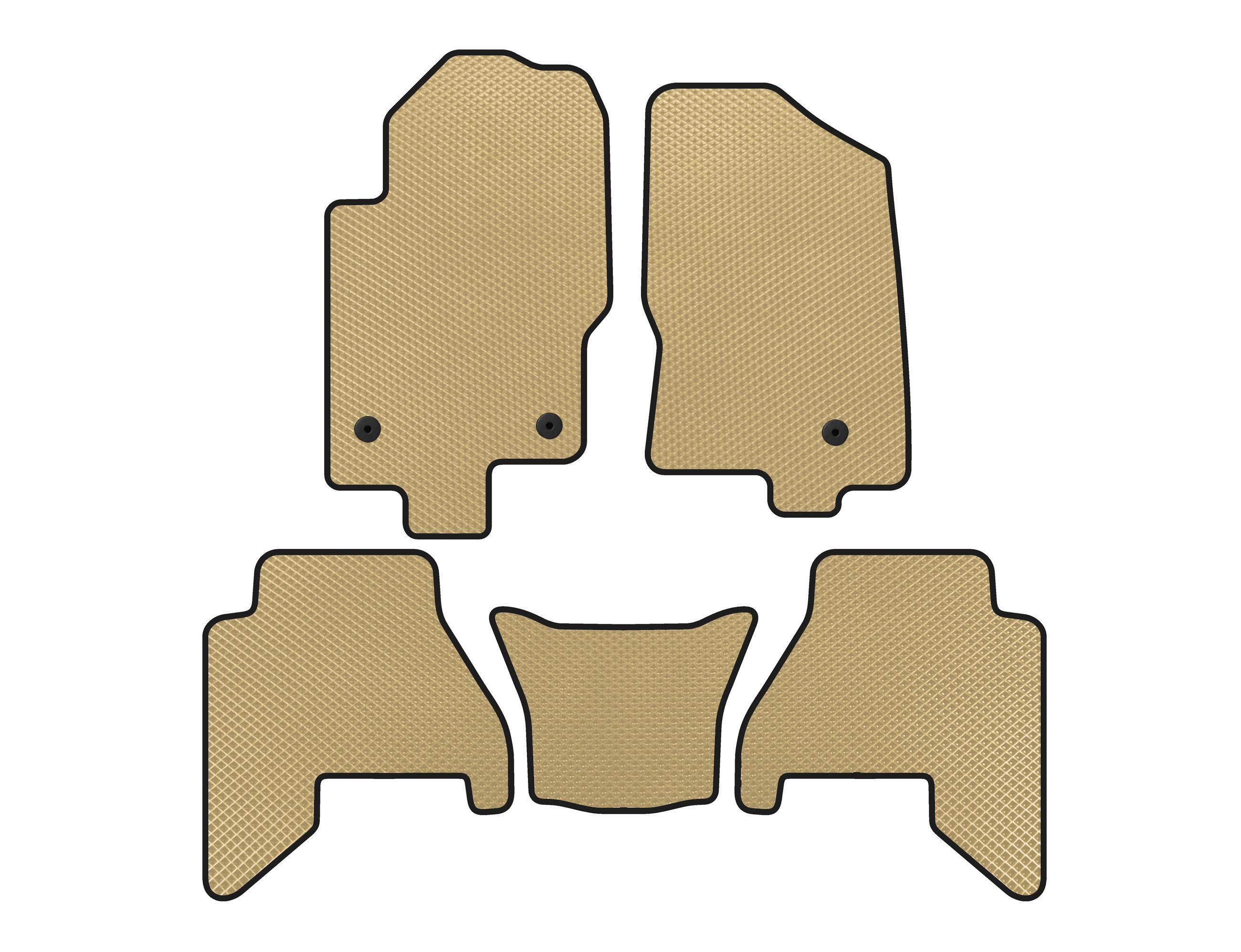 Коврики EVA Digital Designs для Nissan Pathfinder R51 2005-2014 гг. Бежевый (138912)