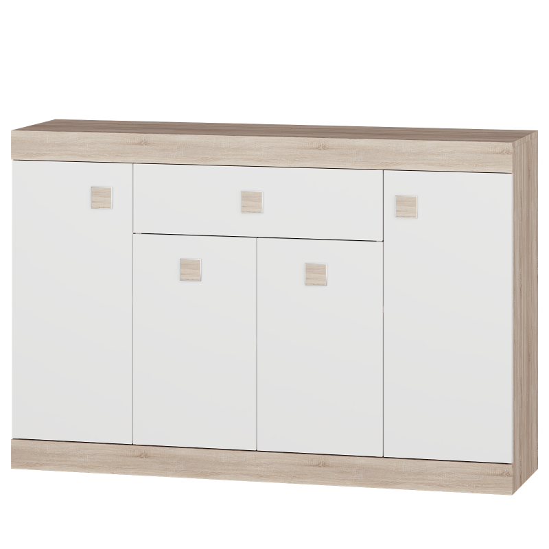 Комод для квартири Еверест Соната 7 1400х380х935 мм Дуб сонома/Білий (2236719) - фото 2 Комод для квартири Еверест Соната 7 1400х380х935 мм Дуб сонома/Білий (2236719) - фото 2