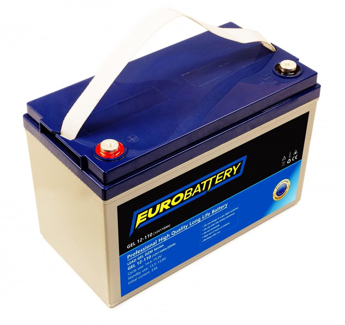 Аккумуляторная батарея гелевая EuroBattery 12v-110 Ah (11881)