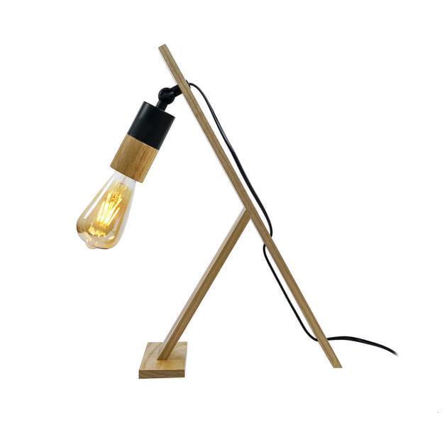 Настольная лампа Sirius с деревянным корпусом Е27 ясень IP20 S7156/1 (28687842)