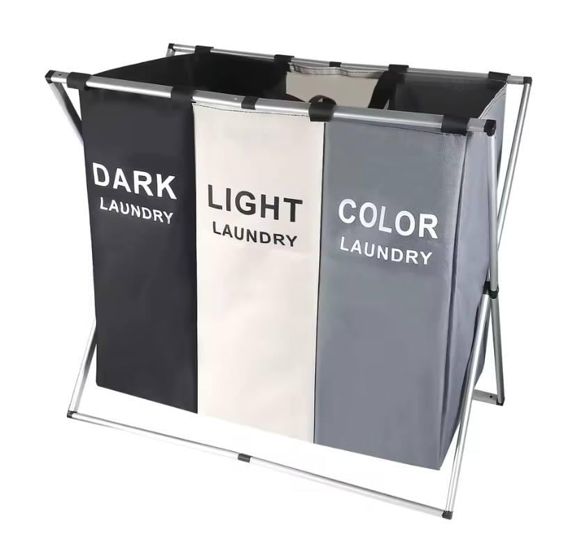 Корзина для белья складная на 3 секции (f0d6b19f)