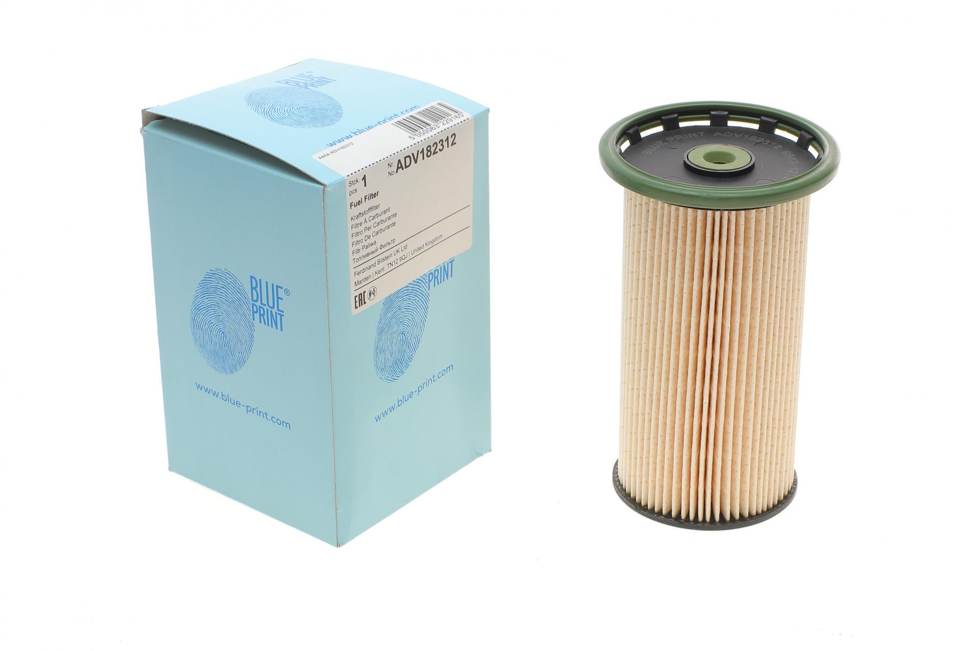 Фильтр топливный BLUE PRINT для Audi A3/Q2/TT/Skoda Octavia/SuperB/VW Caddy/Golf/Passat/Polo/Tiguan 1,6/2,0TDI 09- (ADV182312)