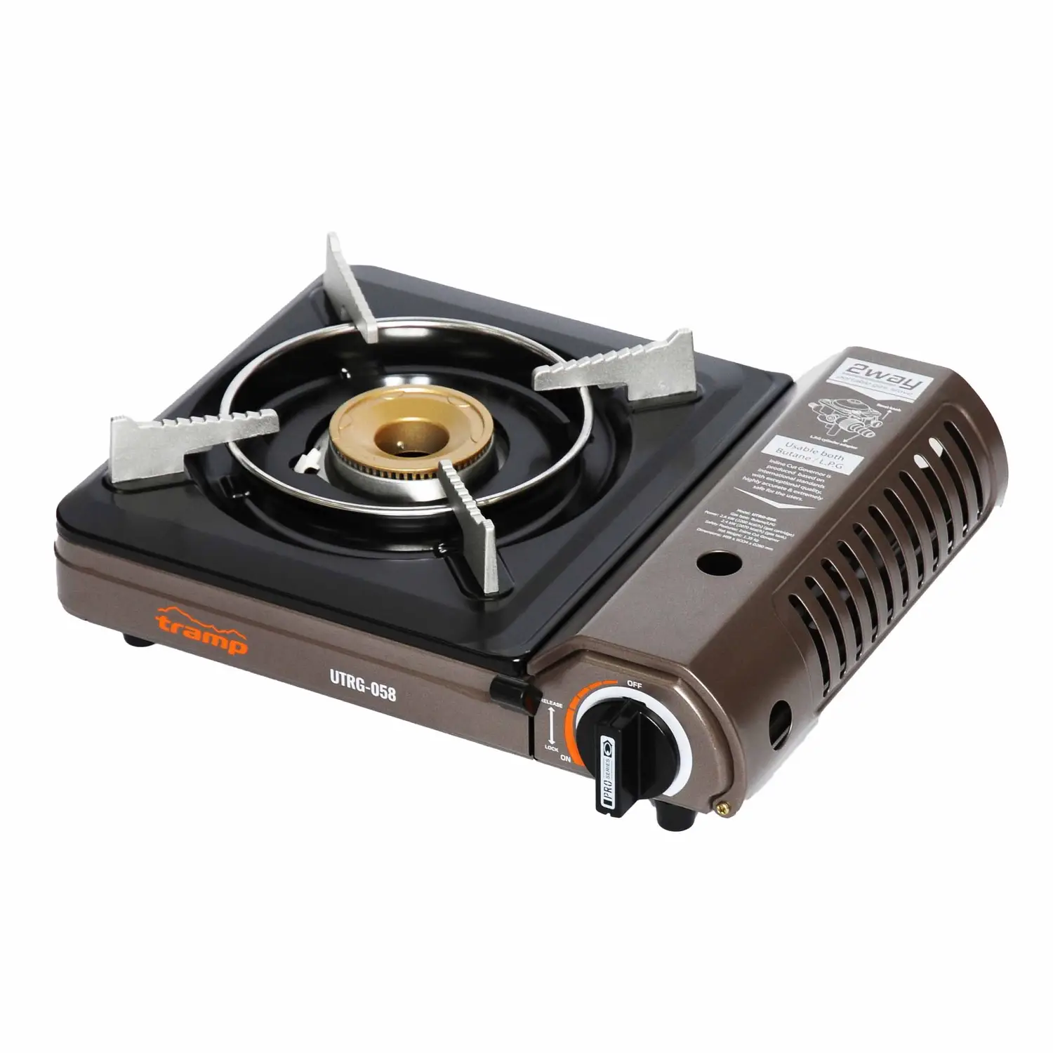 Плита портативная Tramp с переходником на большой баллон UTRG-058 2,6 кВт (562482)