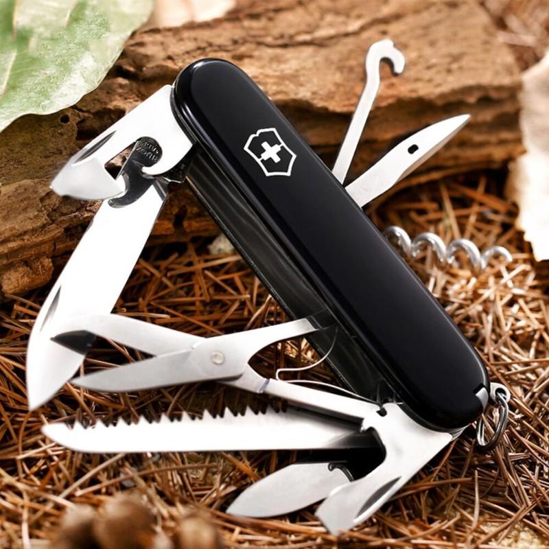 Складной нож Victorinox Vx13713.B1 Huntsman 91 мм Черный - фото 3