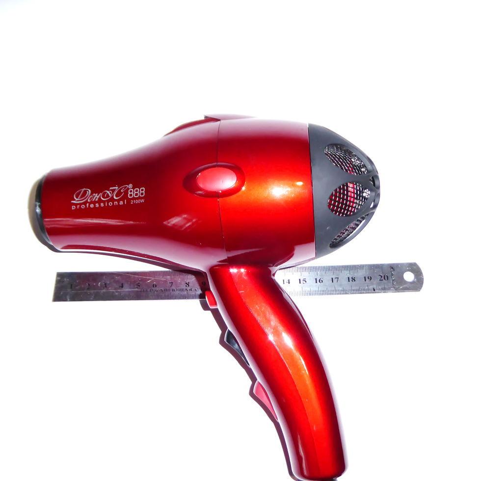 Фен професійний ДенІС professional 888 з 2-ма насадками/дифузор 2000 Вт Red (1453069895) - фото 6 Фен професійний ДенІС professional 888 з 2-ма насадками/дифузор 2000 Вт Red (1453069895) - фото 6