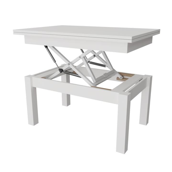 Журнальний стіл-трансформер Neman Баттерфлай дерево/ДСП Білий - фото 6