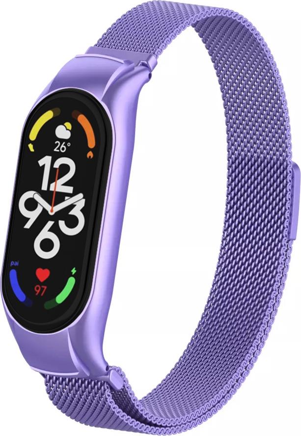 Ремінець Міланська петля Milano Mesh для Mi Band 7 Lilac (28019-3B)