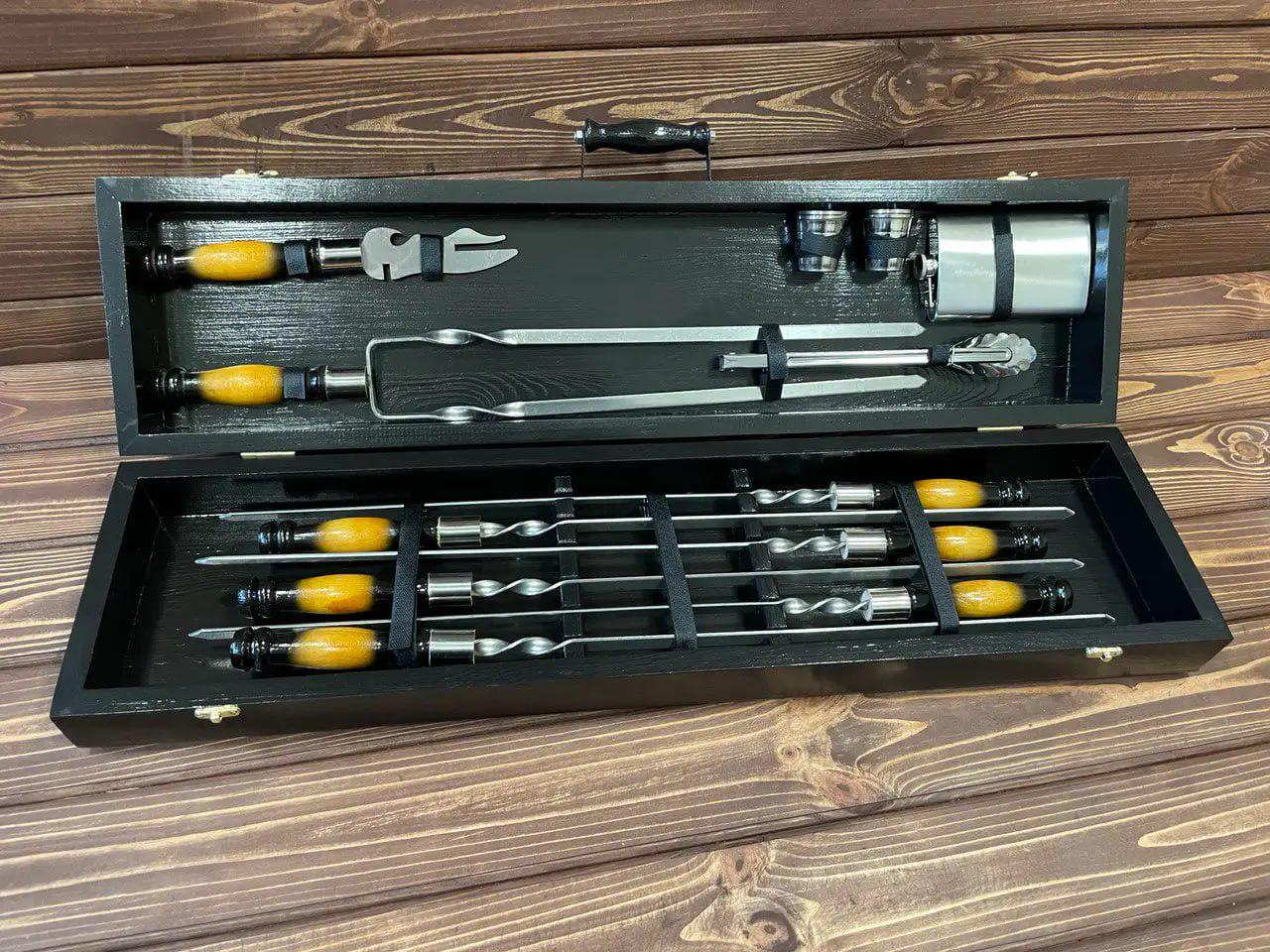 Набор шампуров Пикник 6 в кейсе (10639719)