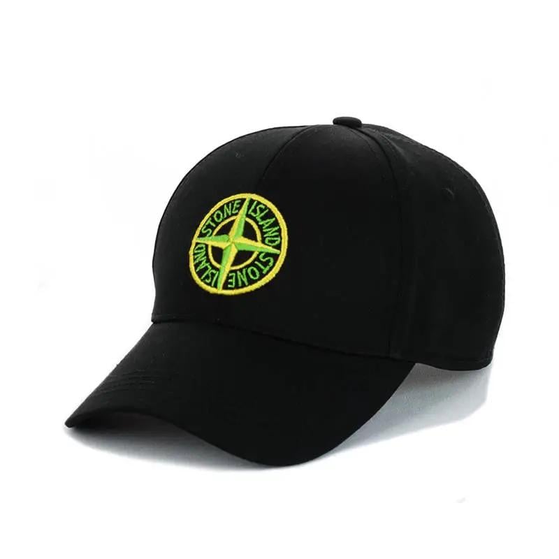 Бейсболка молодежная с вышивкой Stone Island 56-60 см Черный