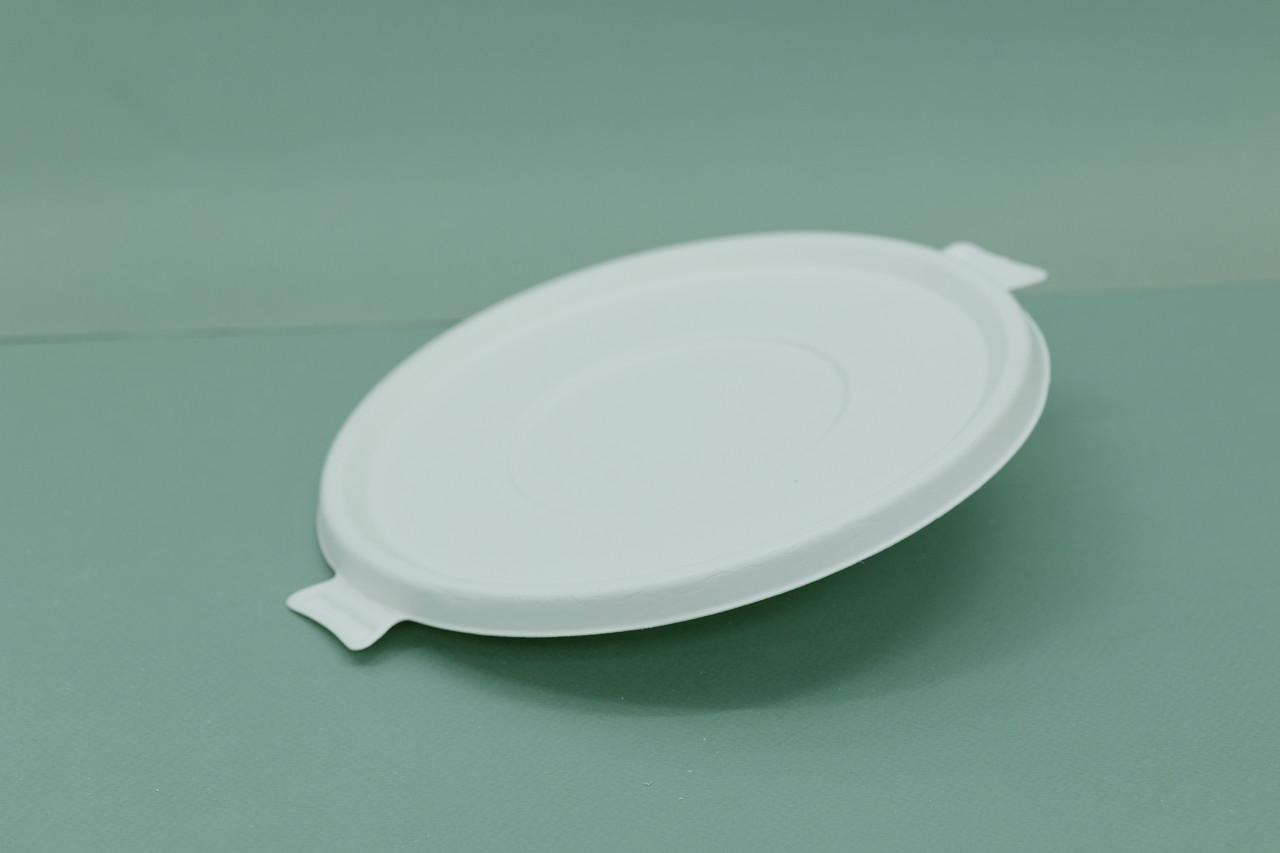 Одноразовая тарелка с крышкой из сахарного тростника 950 мл 125 шт. - фото 8