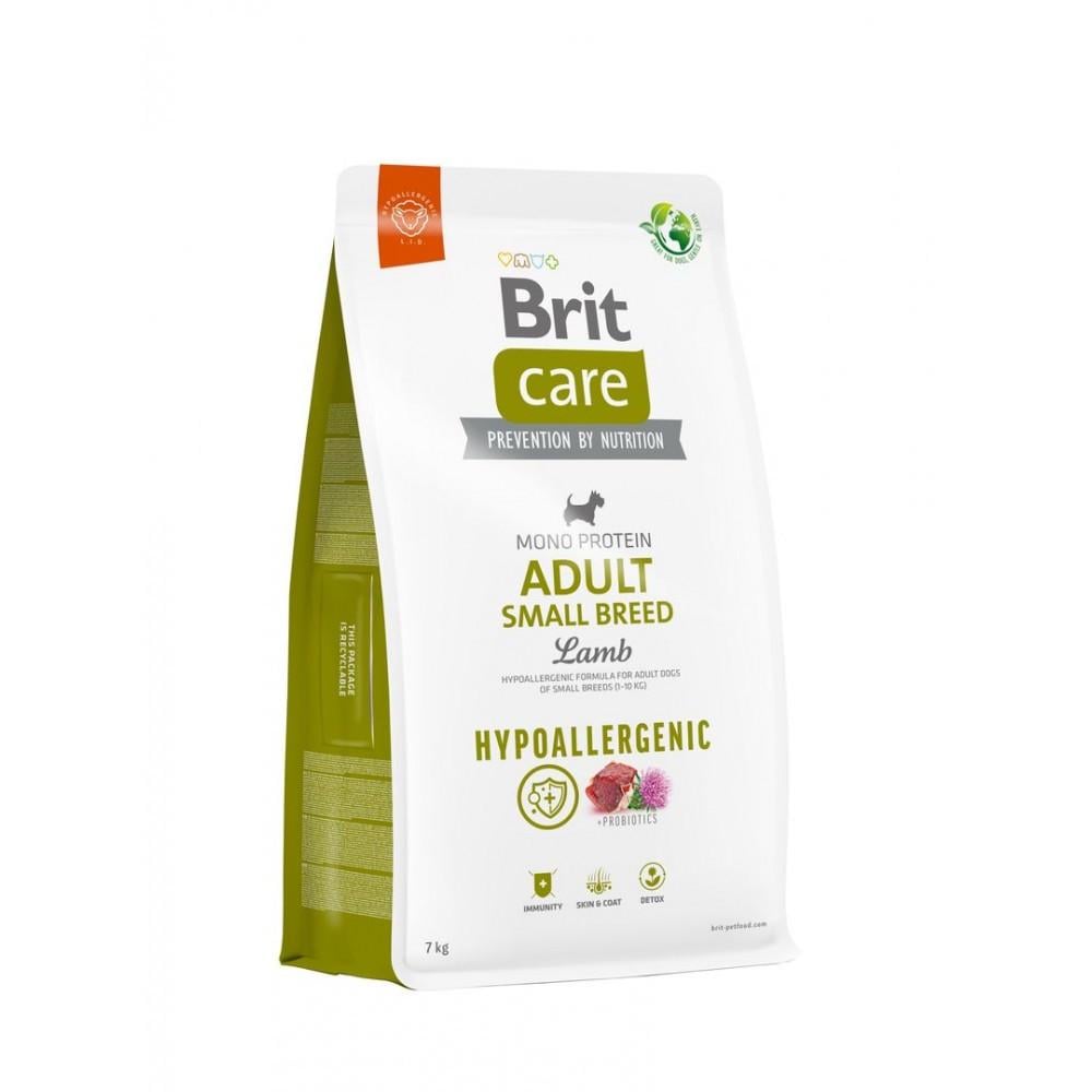 Корм для собак сухой Brit CARE Dog Hypoallergenic Adult Small Breed малых пород от 1 до 10 кг гипоаллергенный с ягненком (8595602566150)