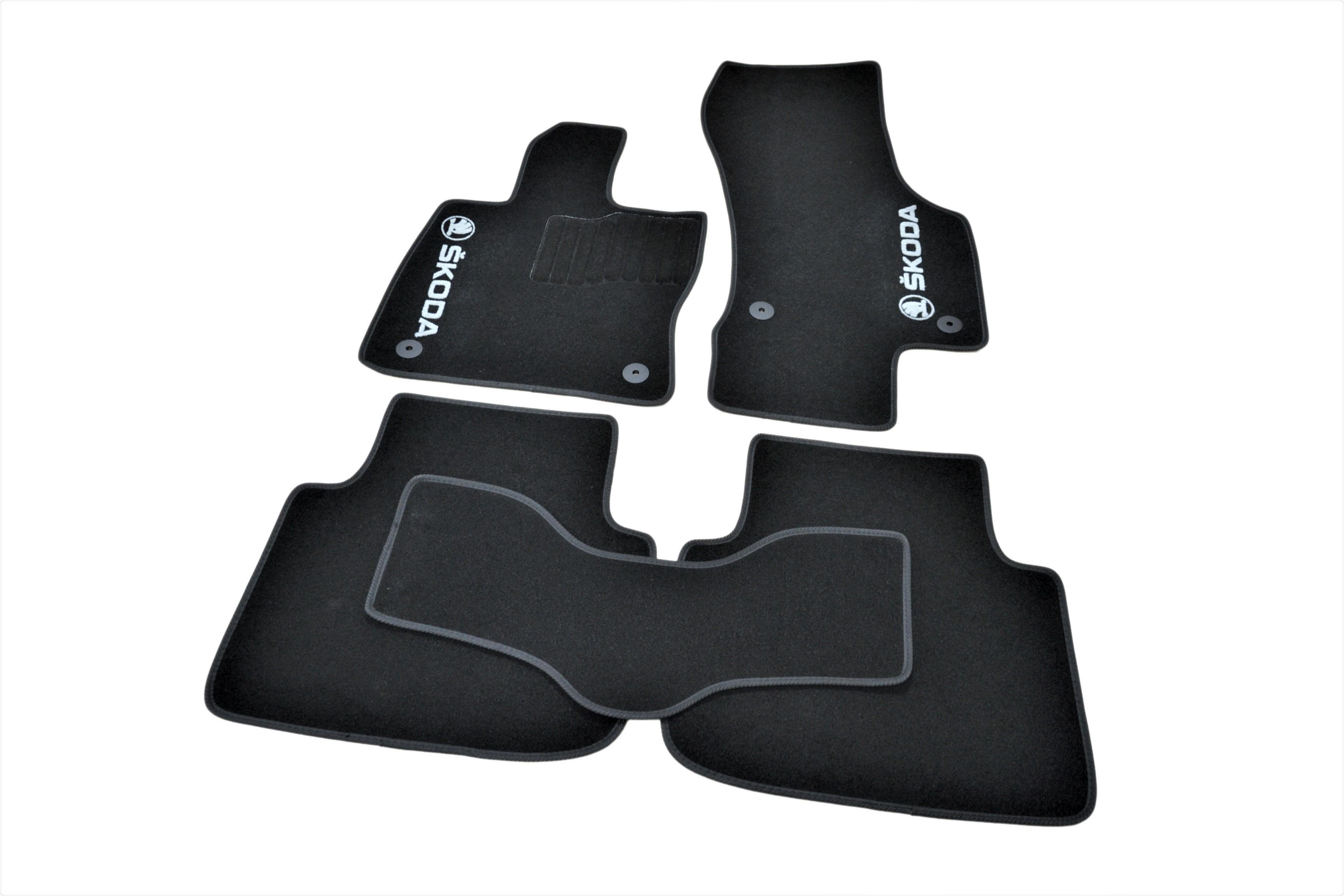 Коврики в салон AVTM ворсовые Skoda SuperB 3 2015 5 шт. Черный (BLCCR1567)