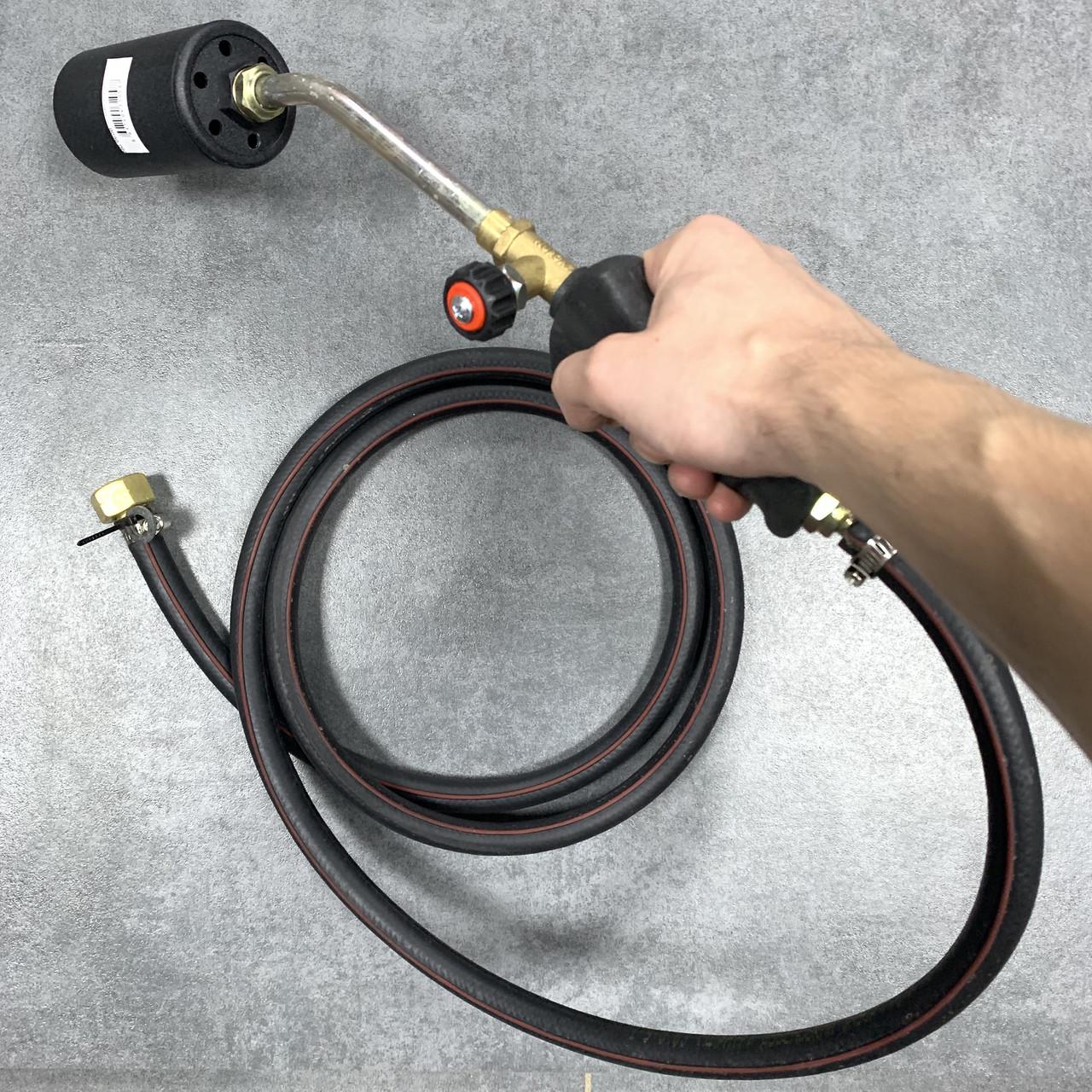 Газовий пальник зі шлангом 5м для смоління 420 мм, сопло Ø57мм х 100мм Nurgaz NG 0600 - фото 2 Газовий пальник зі шлангом 5м для смоління 420 мм, сопло Ø57мм х 100мм Nurgaz NG 0600 - фото 2