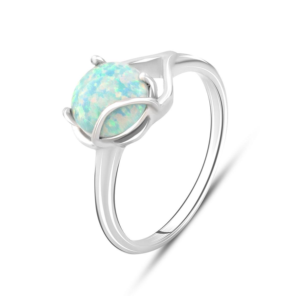 Кольцо серебряное с опалом 0,788 ct 2,34 г р. 17,5 (2098041) Кольцо серебряное с опалом 0,788 ct 2,34 г р. 17,5 (2098041)