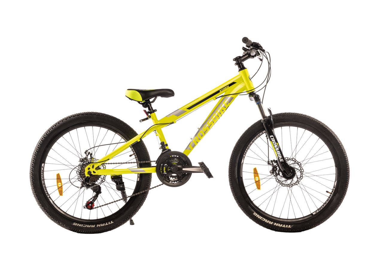 Велосипед CrossBike STORM 24" 13" Жовтий