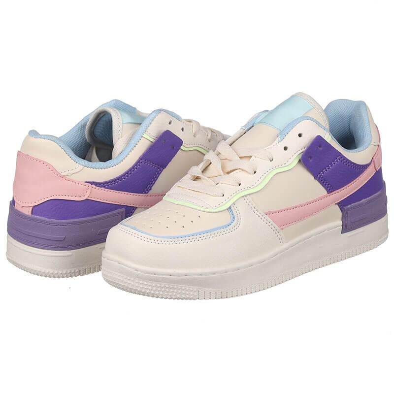 Кросівки жіночі Navigator 21202-16 штучна шкіра р. 39 Білий з фіолетовим (20003)