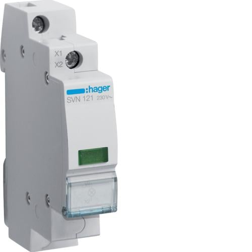 Индикатор LED 230В Hager Зеленый (SVN121)